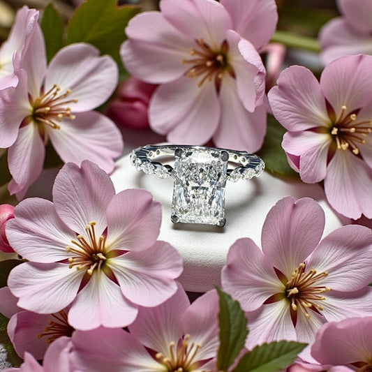 w3.59 Carat Lab-Grown Rectangular Modified Brilliant Diamond Ring (IGI Certified) 💍